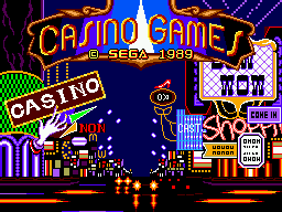 Casino Games screenshot 3 for Sega Master System